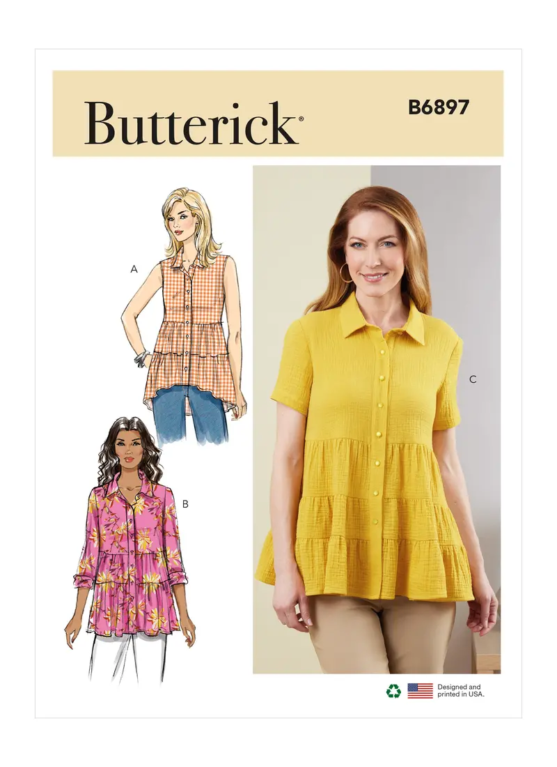 Butterick Pattern B6897 Misses' Top 1