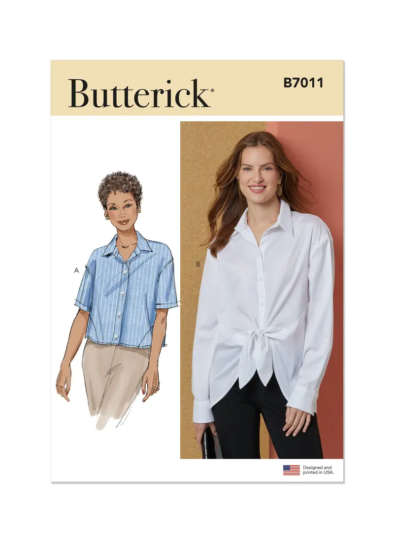 Butterick Pattern B7011 Misses' Shirts 1