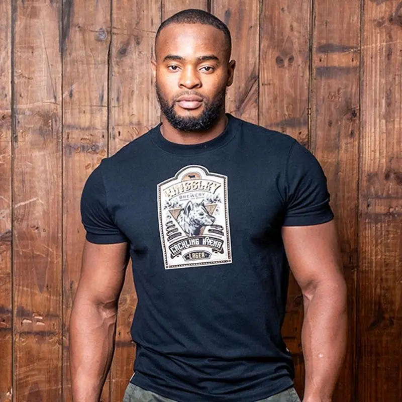 Cackling Hyena Lager Crew Tee - Mamba 1