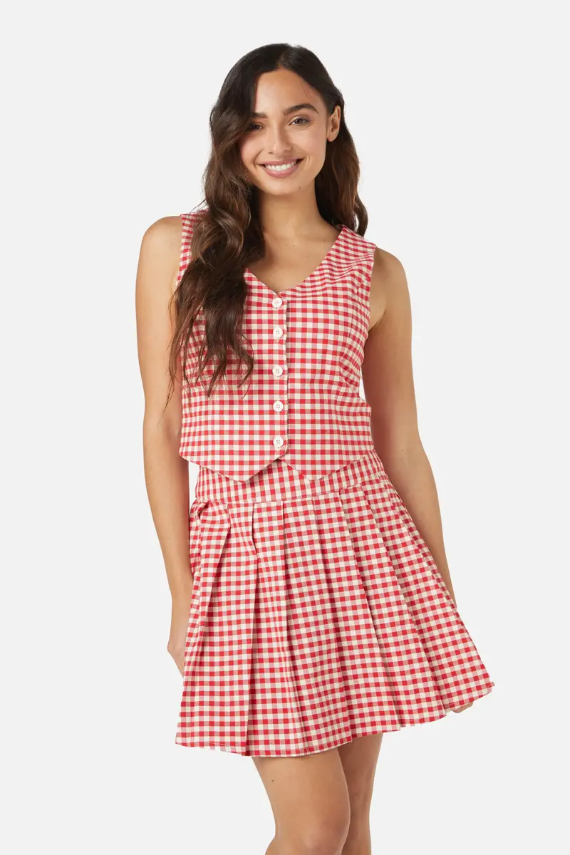 Callie Check Vest 9