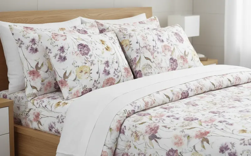 Cambridge House Flannelette Sheet Set, Marisa Garden 1