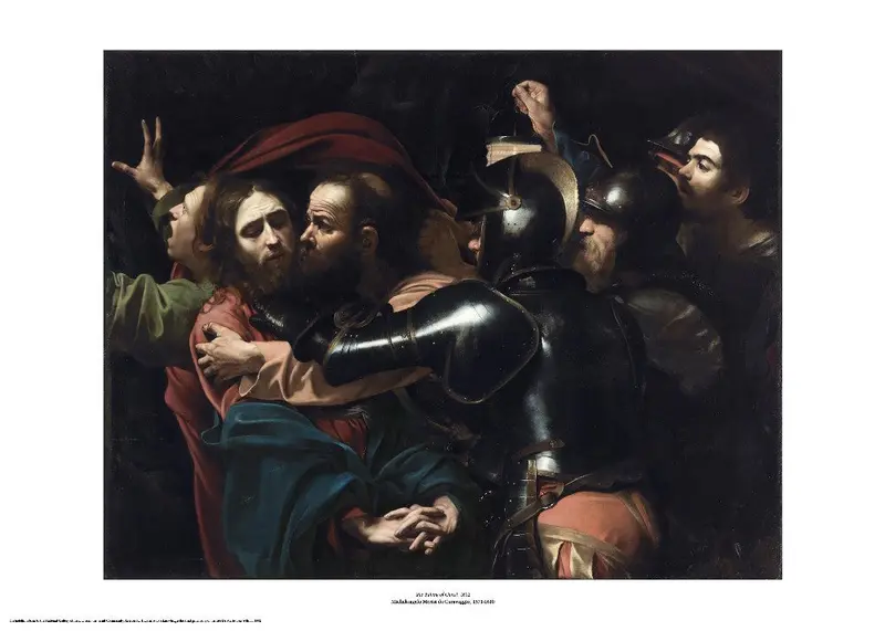 Caravaggio, The Taking Of Christ Art Print 1