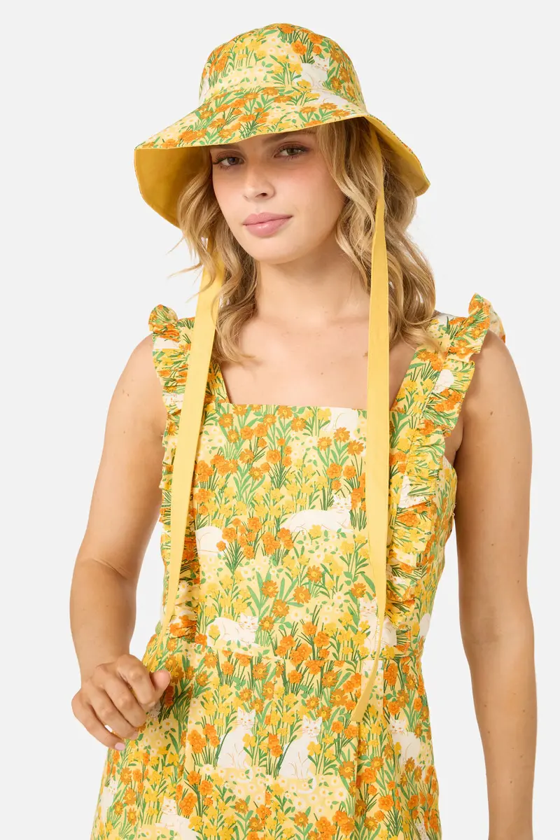 Cat & Flora Reversible Hat 1