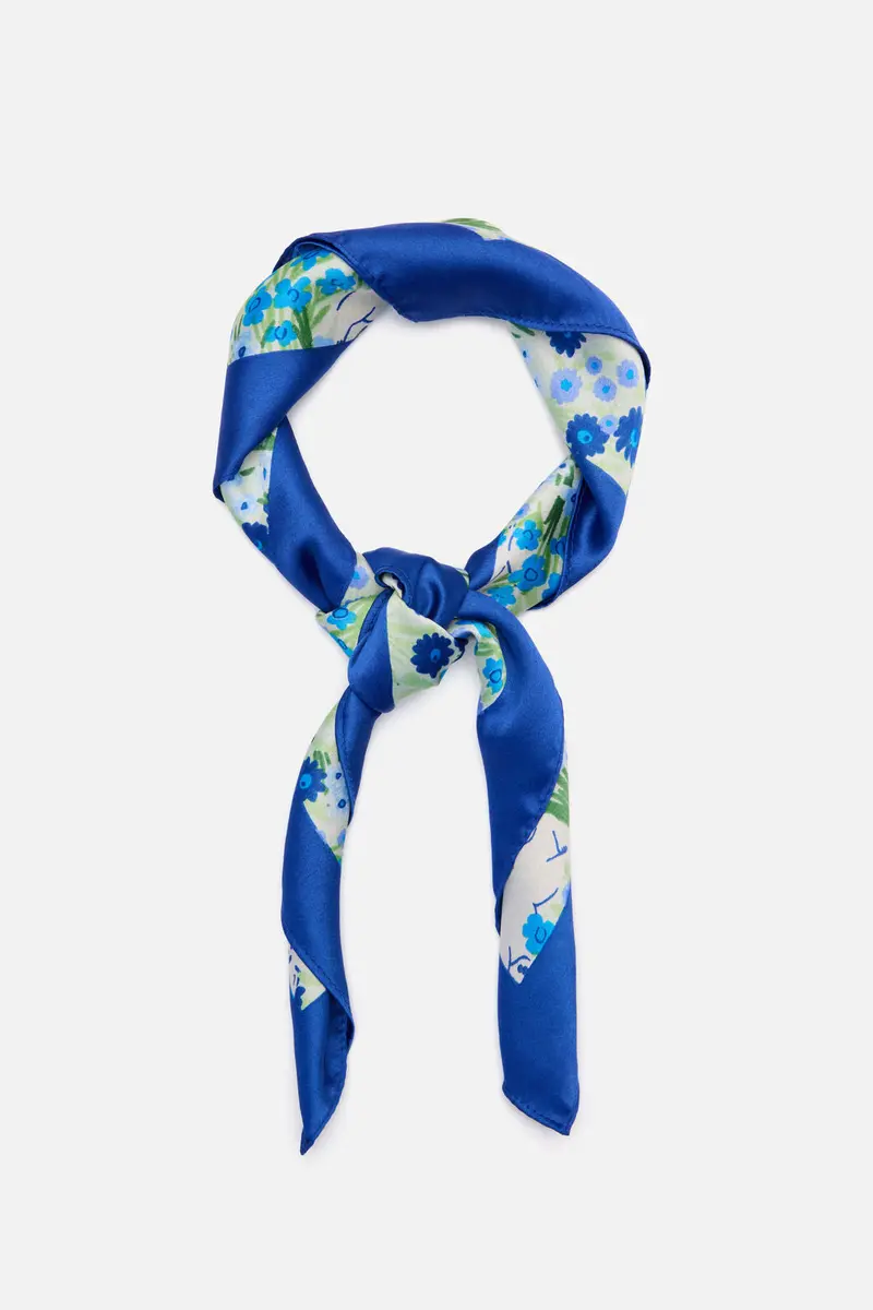 Cat & Flora Satin Scarf 1