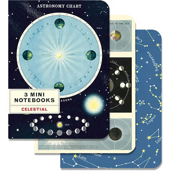 Celestial Mini Notebooks - Cavallini 1