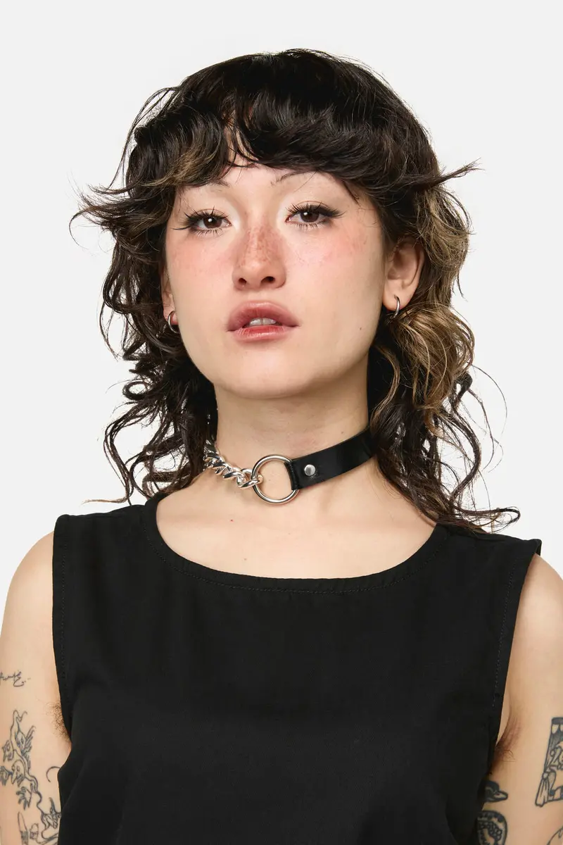 Chain Pu Ring Choker 1