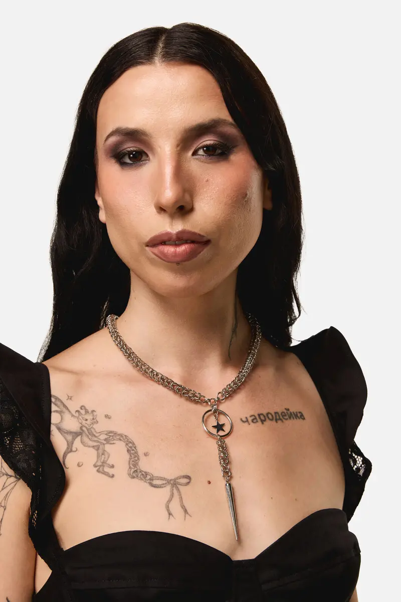 Chainmail Drop Choker 1
