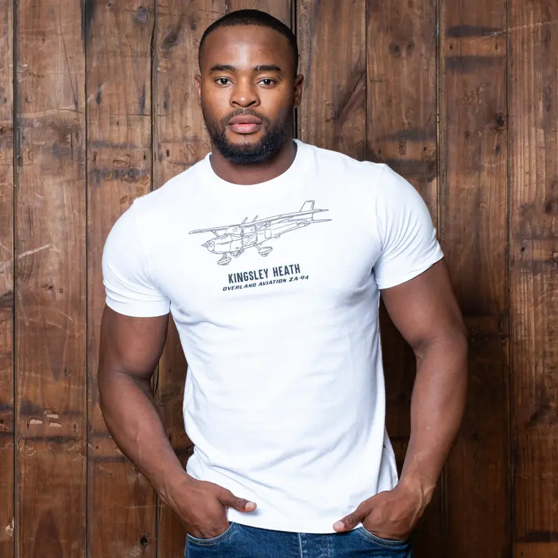 Chainstitch Aviation Crew Tee Pelican 1