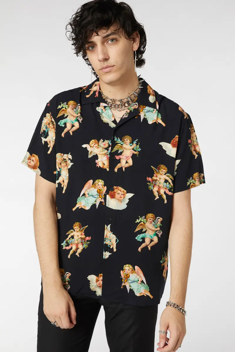 Cherub Viscose Print Shirt 1