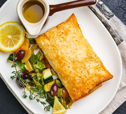 Chicken & Mushroom Filo Pastry 1