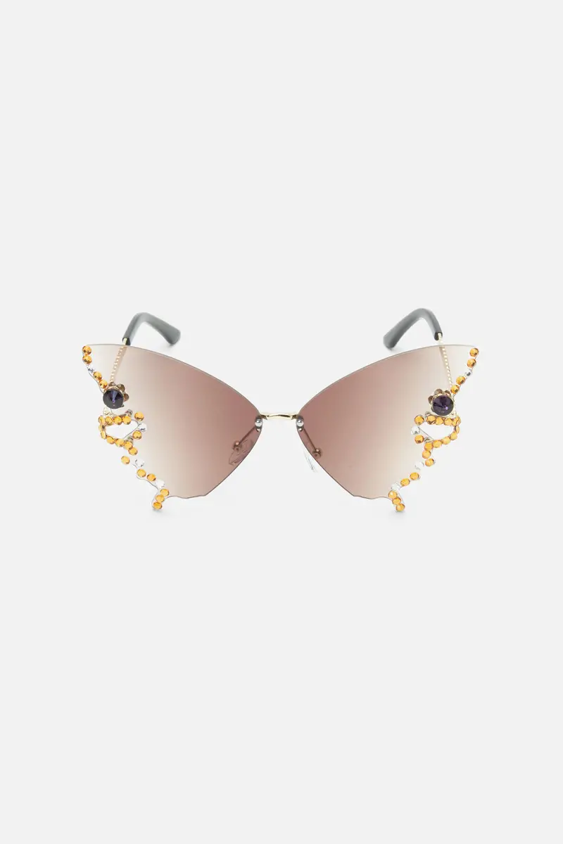 Choc Butterfly Sparkle Sunglasses 1