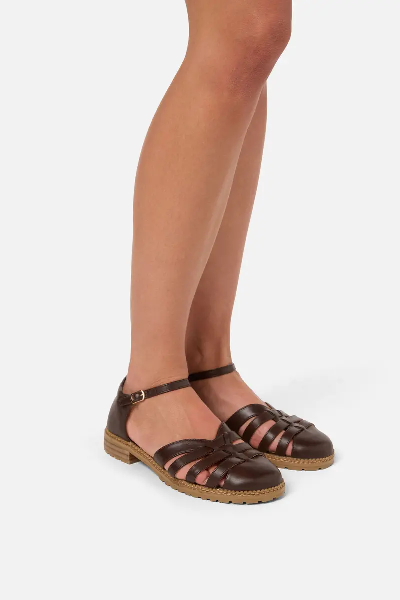 Chocolate Elizabeth Sandal 1