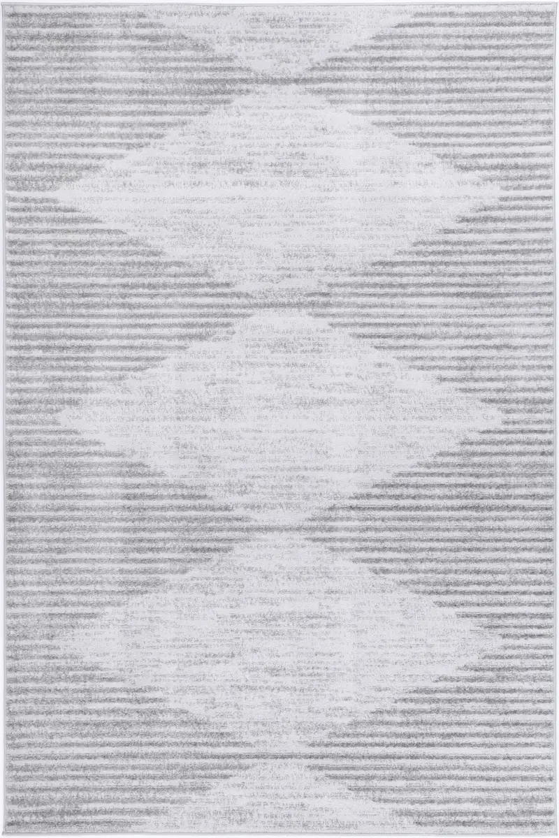 Christina Diamond Grey Contemporary Rug 1