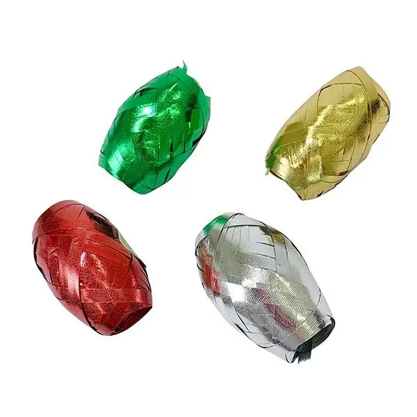 Christmas Curling Ribbon, 5Mmx10m Assorted- 4Pk 1