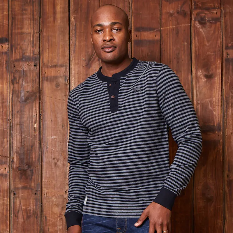 Clarens Escape Striped Sj Henley Jackal 1