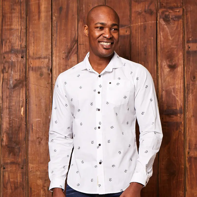 Classic Crest Slim Fit Shirt Pelican 1
