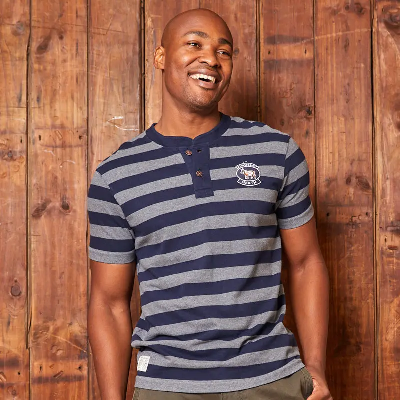 Classic Kingsley Heath Striped Henley Midnight 1