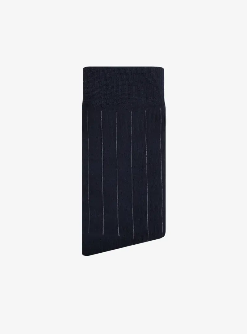 Classic Stripe Navy Blue Socks 1