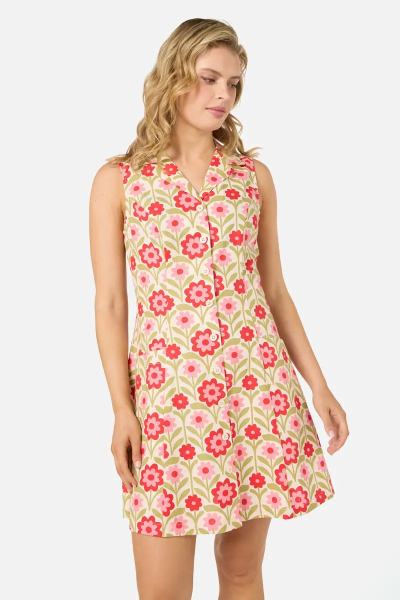 Cleo Geo Mini Collared Dress 1