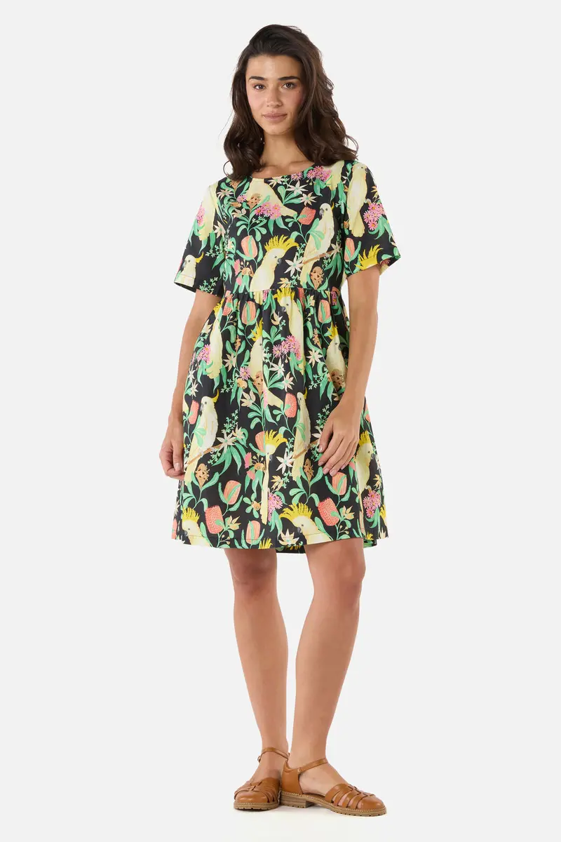 Cockatoo & Flora Smock Dress 1