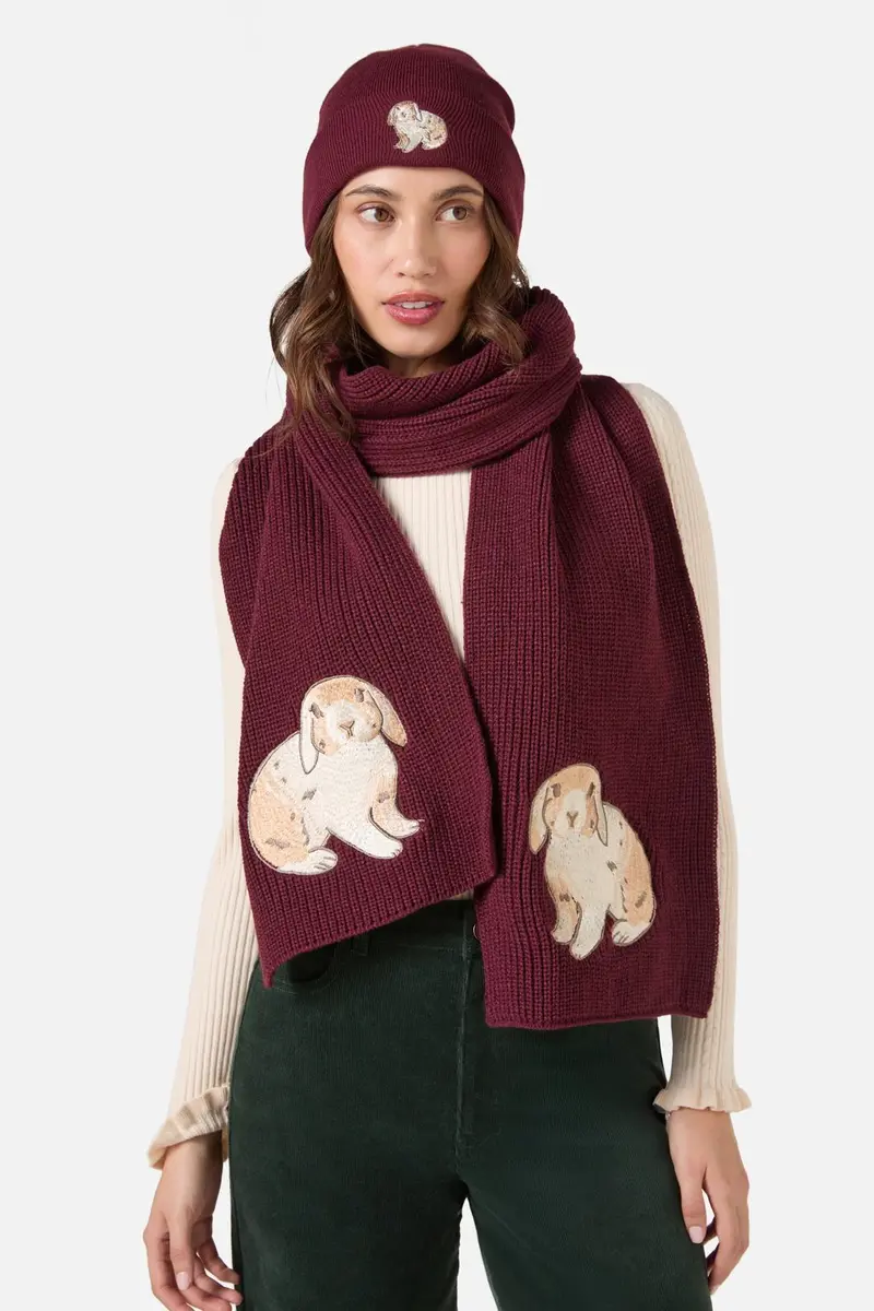 Coco Rabbit Embroidered Beanie 1