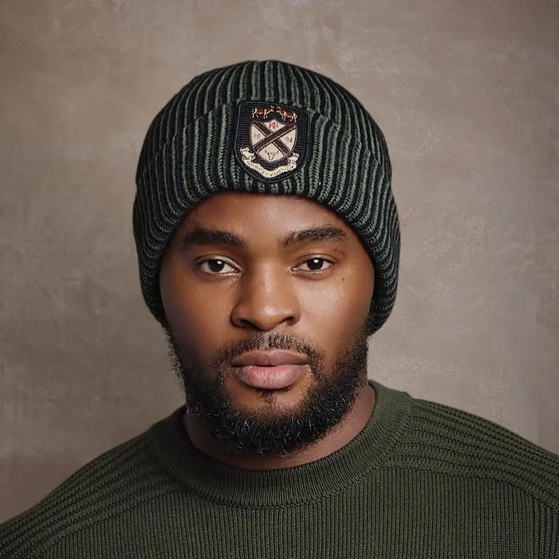 Collegiate Badge Beanie - Fatigue 1