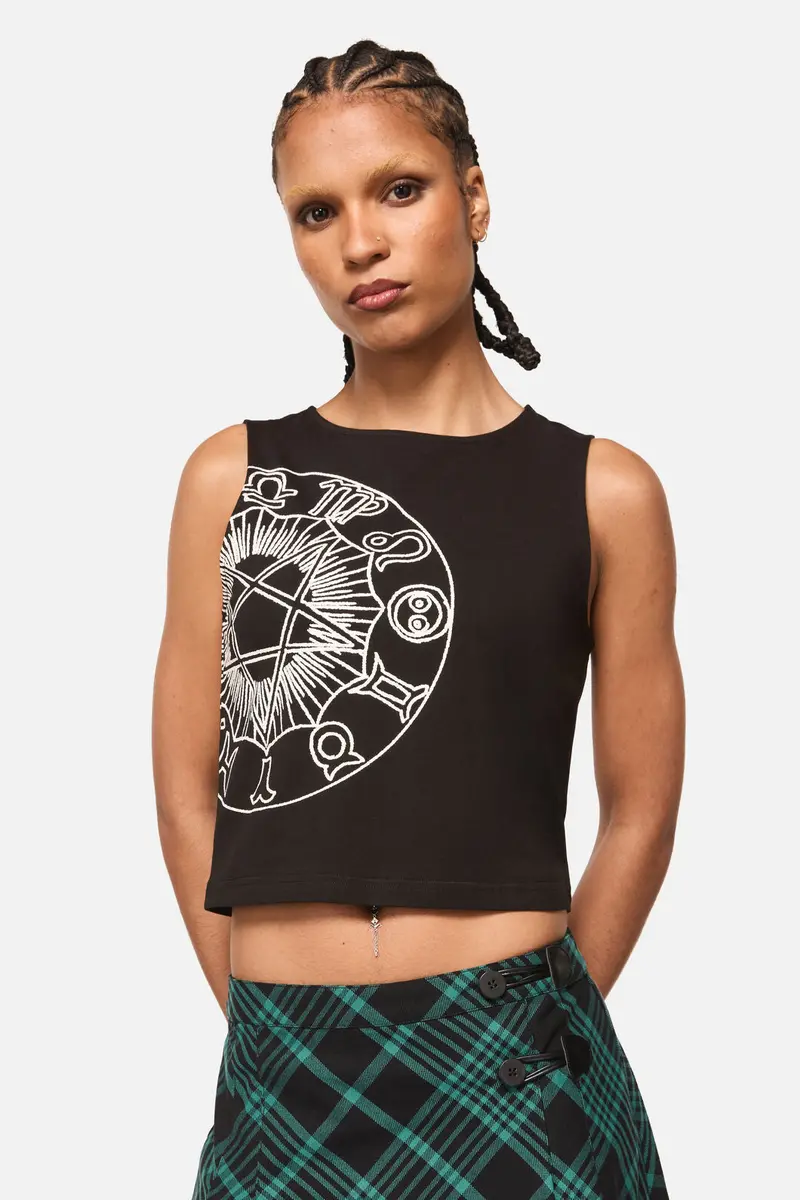 Conjuring Goth Print Tank Top 1