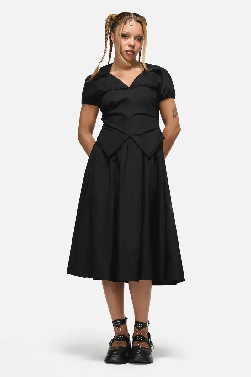 Conquest Goth Midi Dress 1