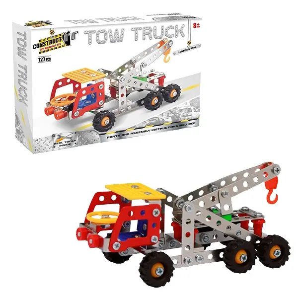 Construct It Diy Mechanical Kit, Tow Truck- 127Pc 1