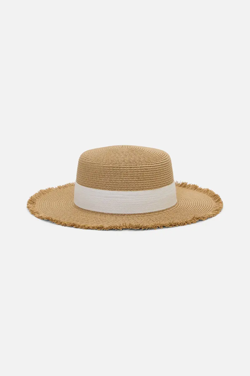 Contrast Bow Sun Hat 1
