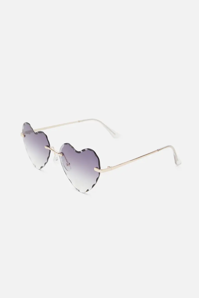 Cool Grey Heart Sunglasses 1