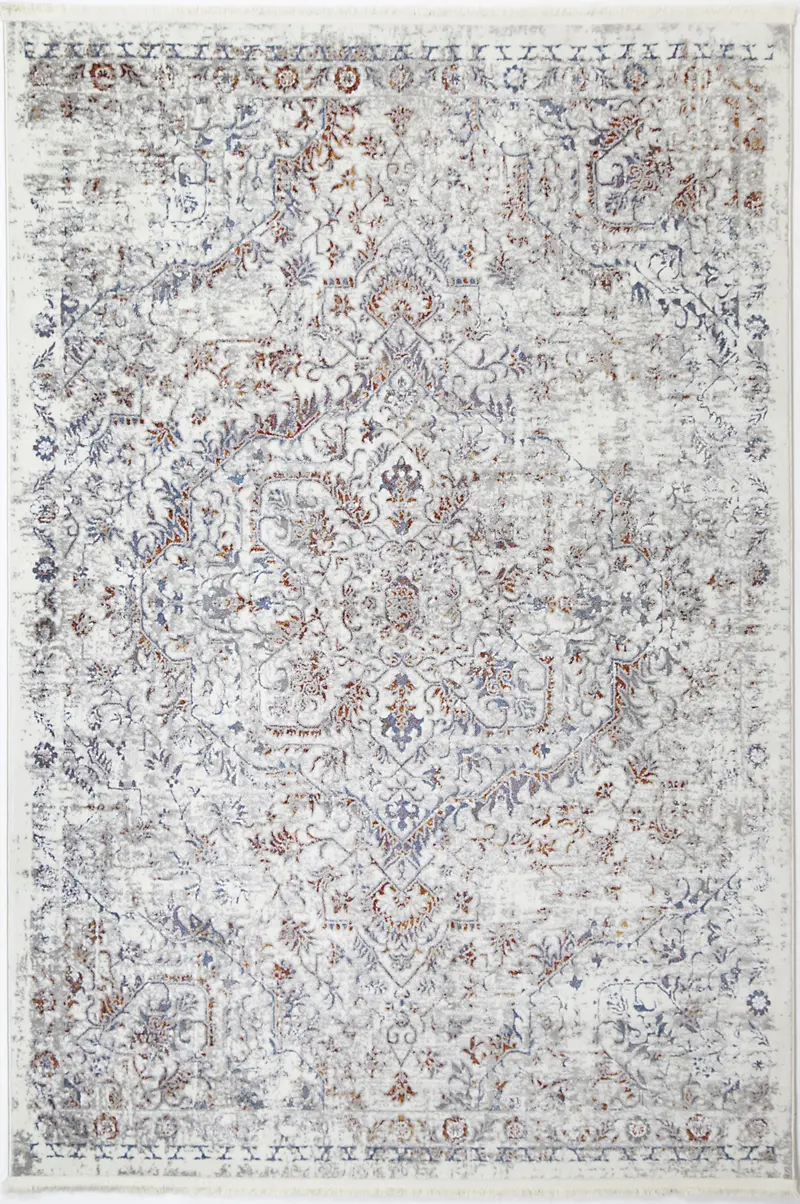 Cordelia Rosette Beige Rug 1