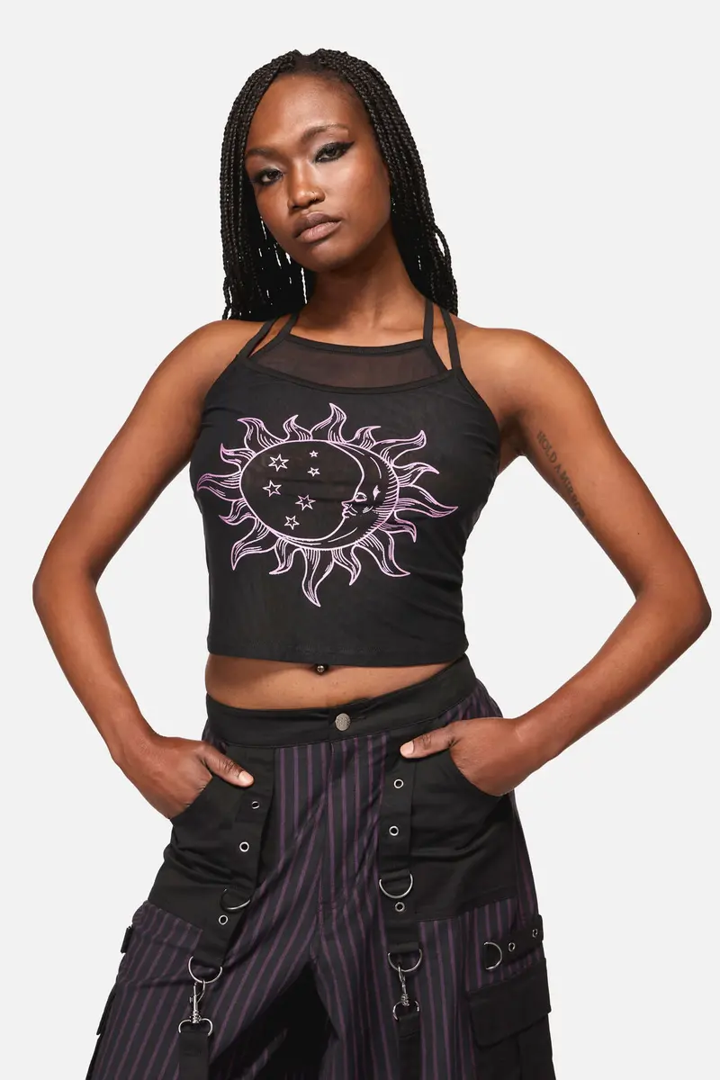 Cosmic Goth Mesh Tank Top 1