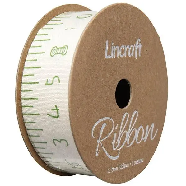 Cotton Ribbon, Cm Forest Green- 25Mm X 3M 1