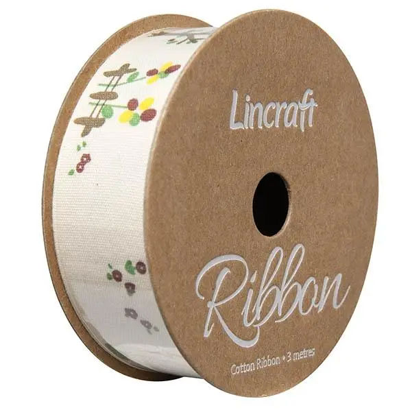 Cotton Ribbon, Girl Natural- 25Mm X 3M 1