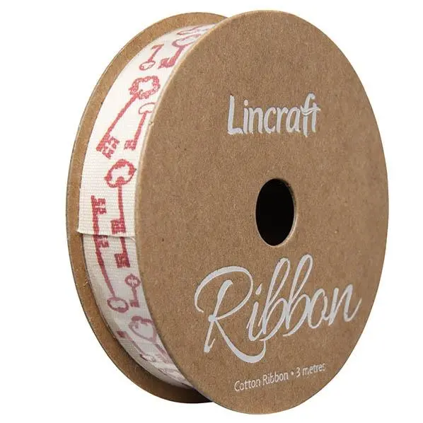Cotton Ribbon, Keys Vampire- 15Mm X 3M 1
