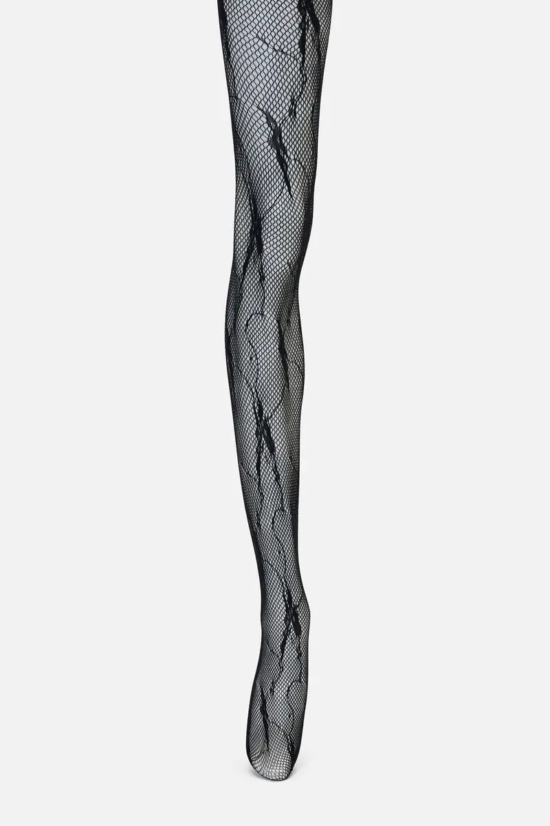Cracked Butterfly Mesh Tights 1