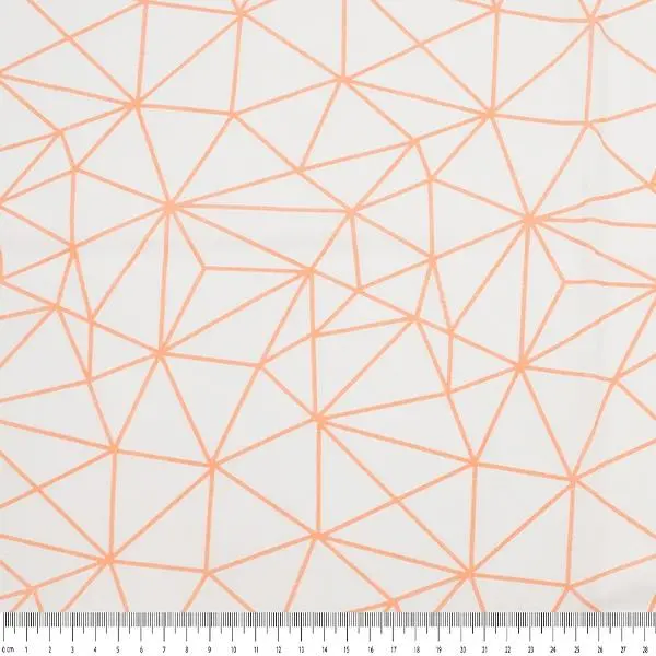 Craft Prints Fabric, Cream Coral Architect- Width 112Cm 1