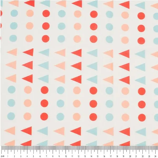 Craft Prints Fabric, Cream Multi Party- Width 112Cm 1