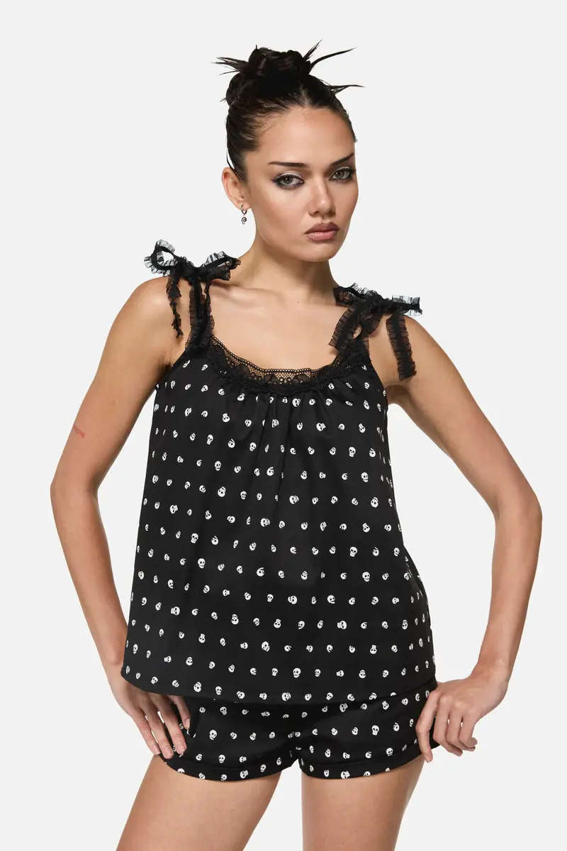 Cranium Goth Lace Tank Top 1