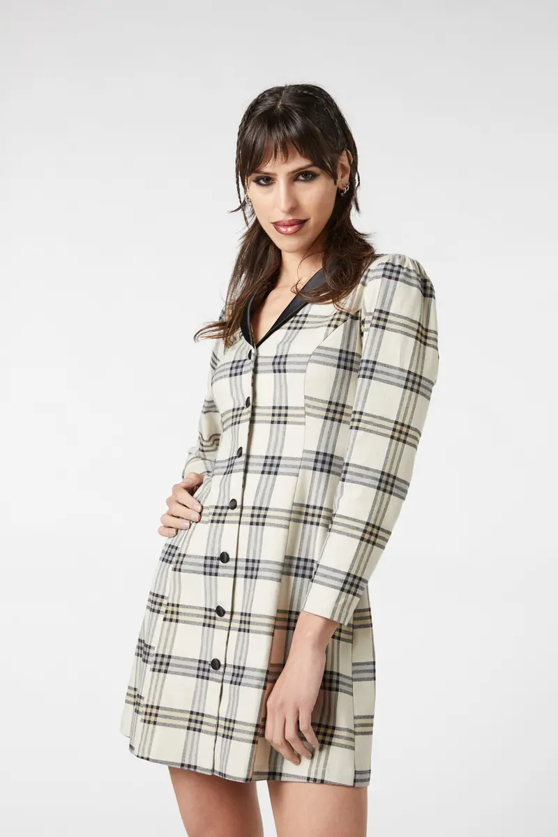 Crescent Tartan L/G Sleeve Drs 1