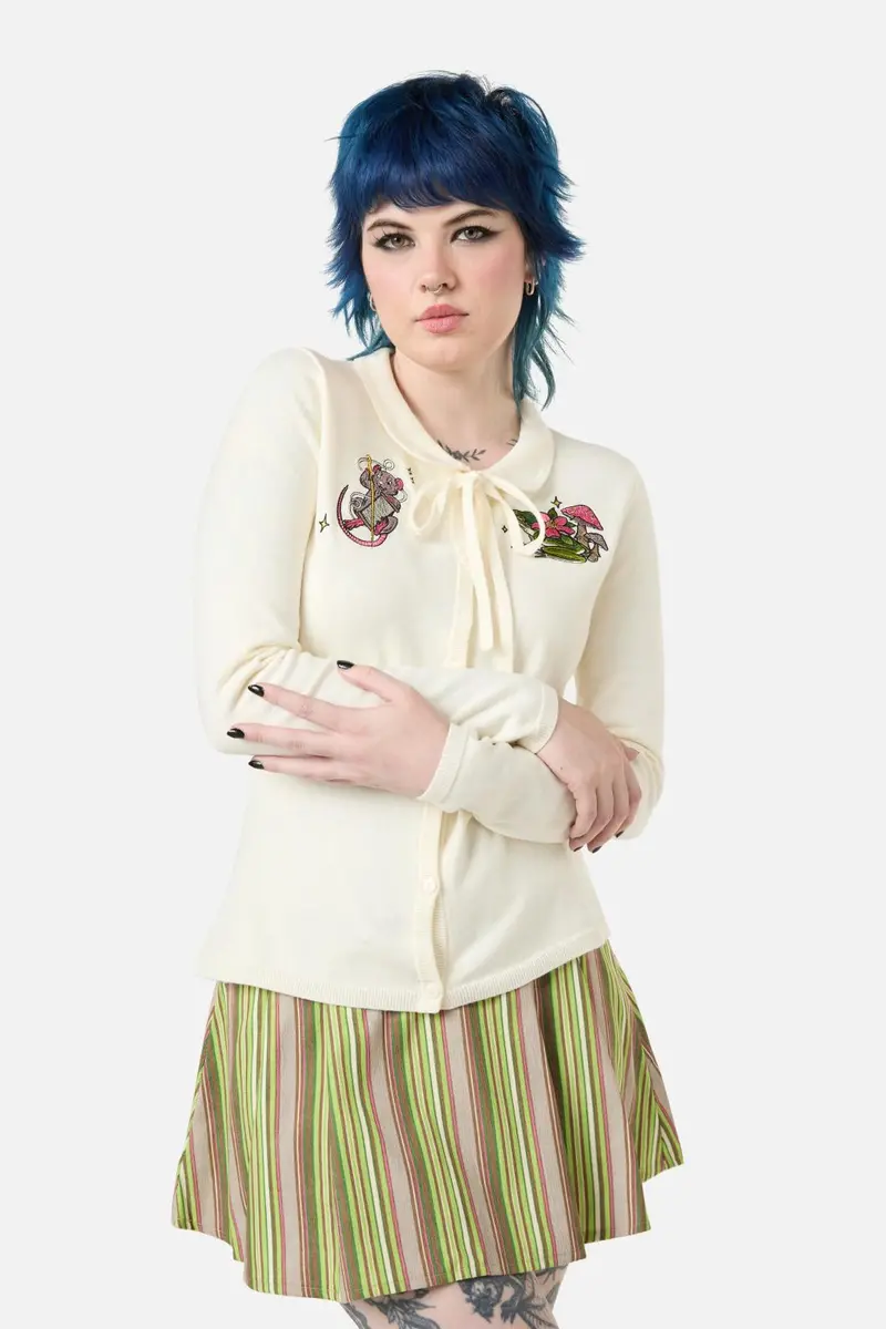 Critters Emb Fitted Cardigan 1