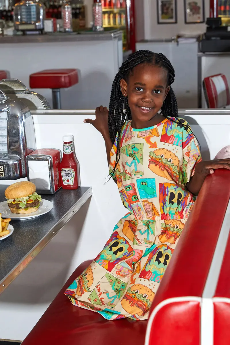 Croc Burger Kids Dress 1