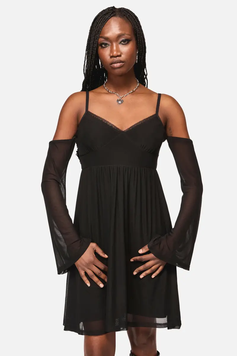 Cross Wise Mesh Dress 1