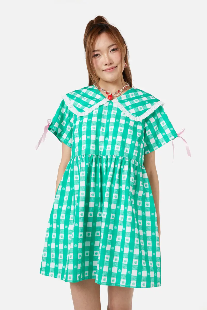 Crush On U Gingham Babydoll Dress 1
