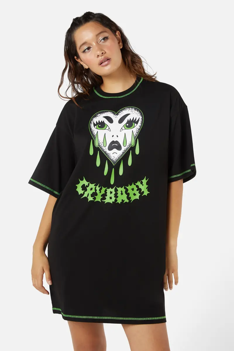 Cry Baby Tshirt Dress 1