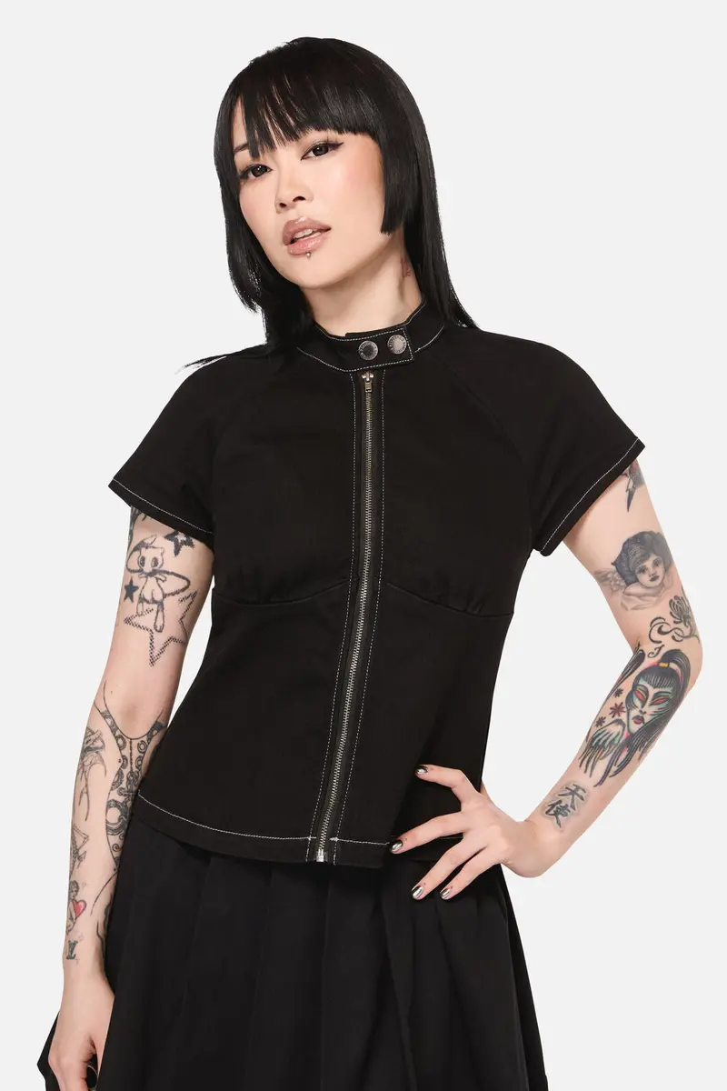 Curse Zip Up Top 1