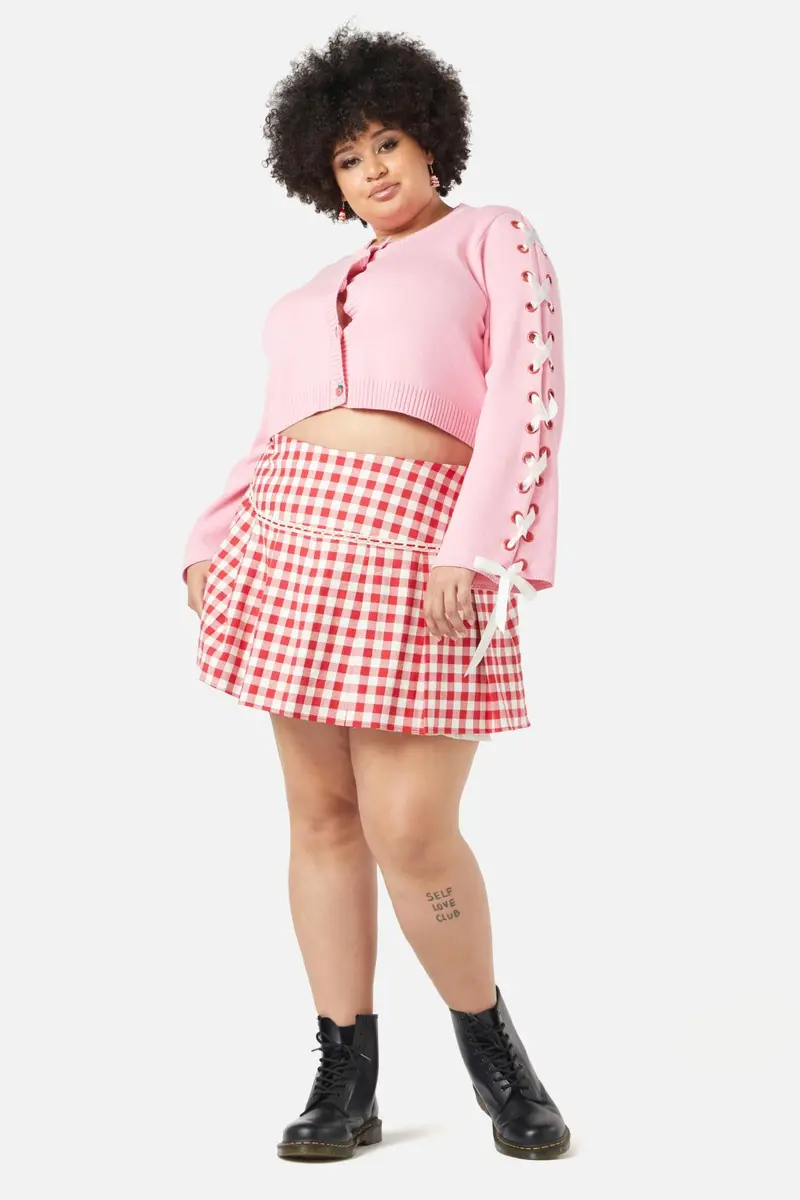 Curve Candy Lace Up Cardi 1