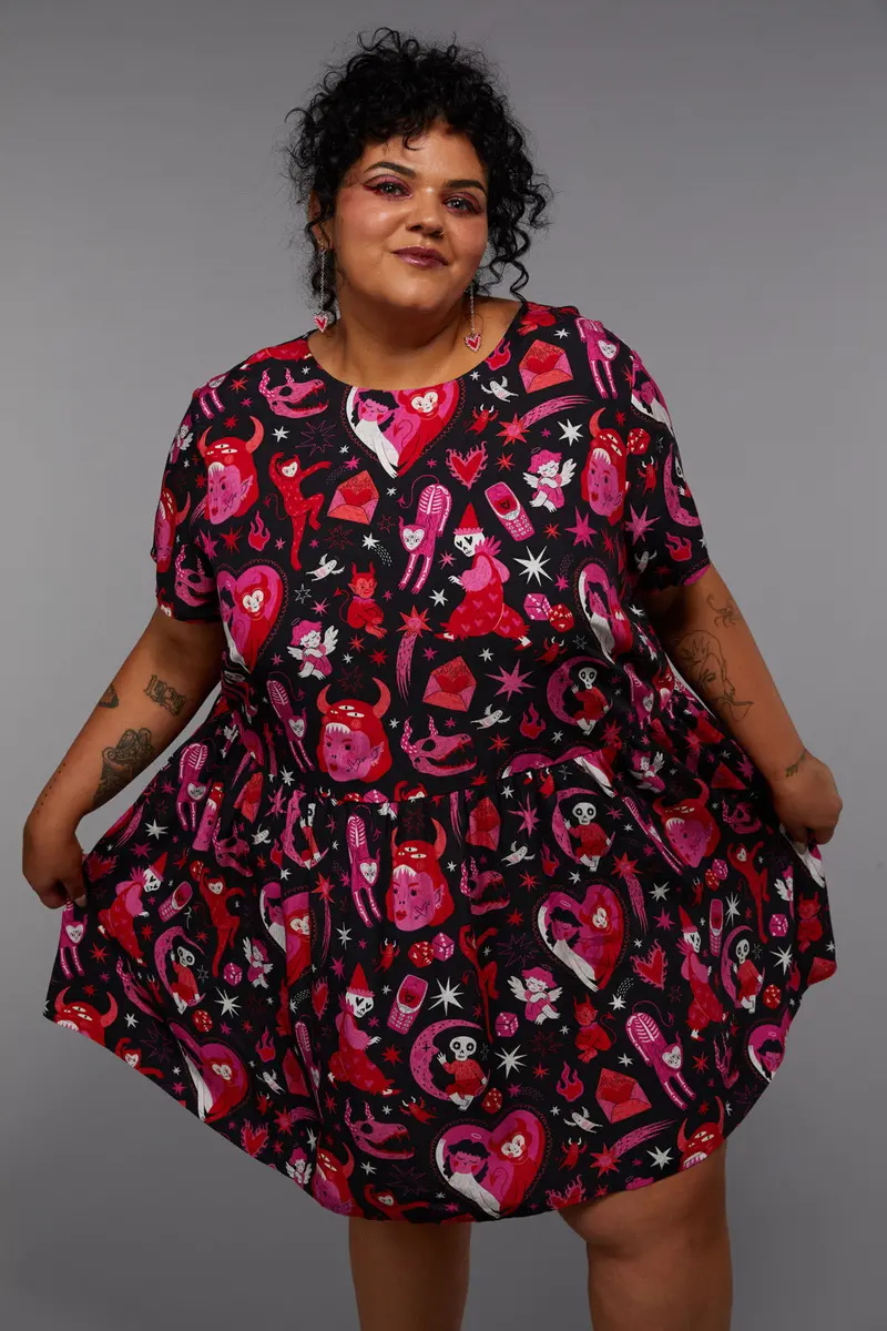 Curve Devil Dance Party Dress 1