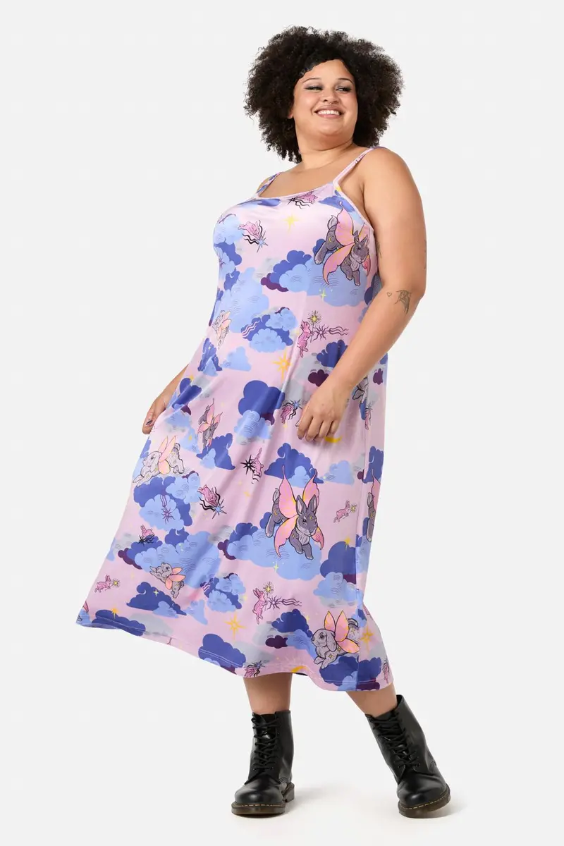Curve Goodnight Bunny Velvet Dress 1
